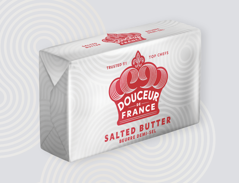 Douceur de France Plaquette Salted Butter 250g - The taste chefs can rely on