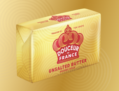 Douceur de France Plaquette Unsalted Butter 250g